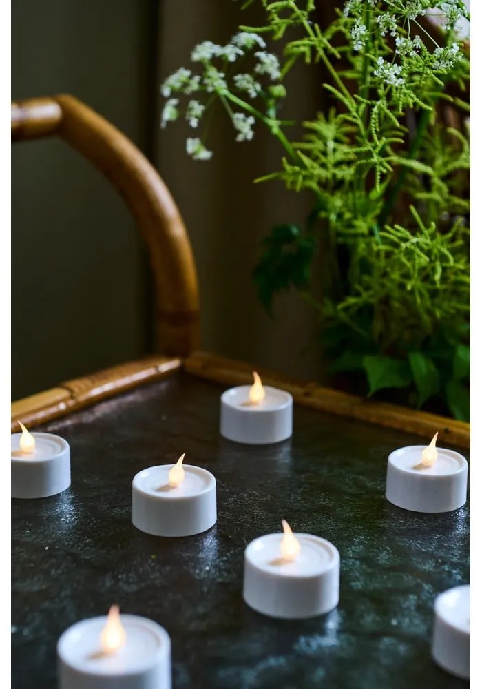 Fehér fénydekoráció készlet 4 db-os Lone – Sirius