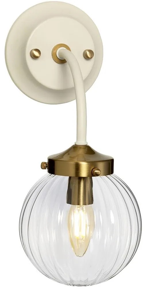 Elstead - Fali lámpa COSMOS 1xE14/60W/230V fehér/sárgaréz