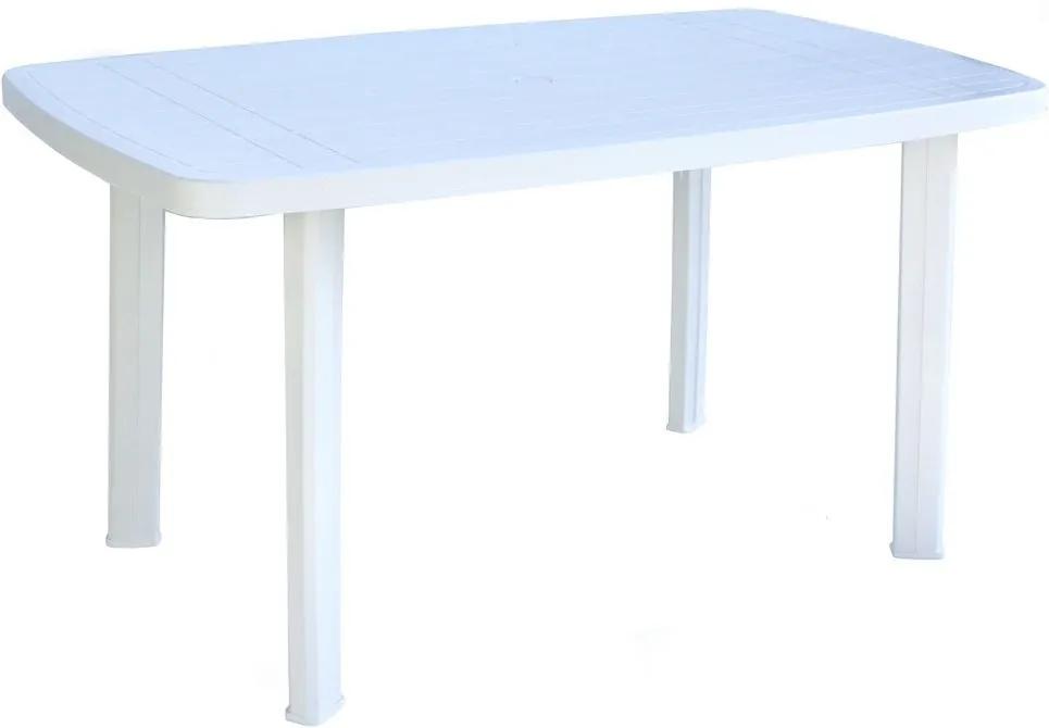 Kerti műanyag asztal FARO Fehér