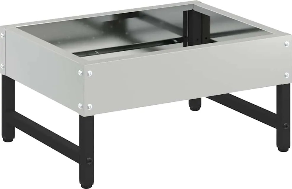 vidaXL Madár Etető Ezüst 80 x 28 x 13.5 cm Horganyzott acél