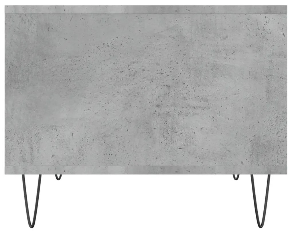 Betonszürke szerelt fa dohányzóasztal 60 x 50 x 40 cm