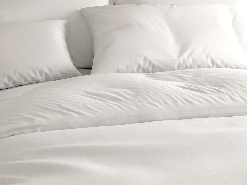Pamut ágynemű krepp kidolgozással LUXERA fehér hotel zseb II. osztály Ágyneműhuzat mérete: 70 x 90 cm | 140 x 200 cm