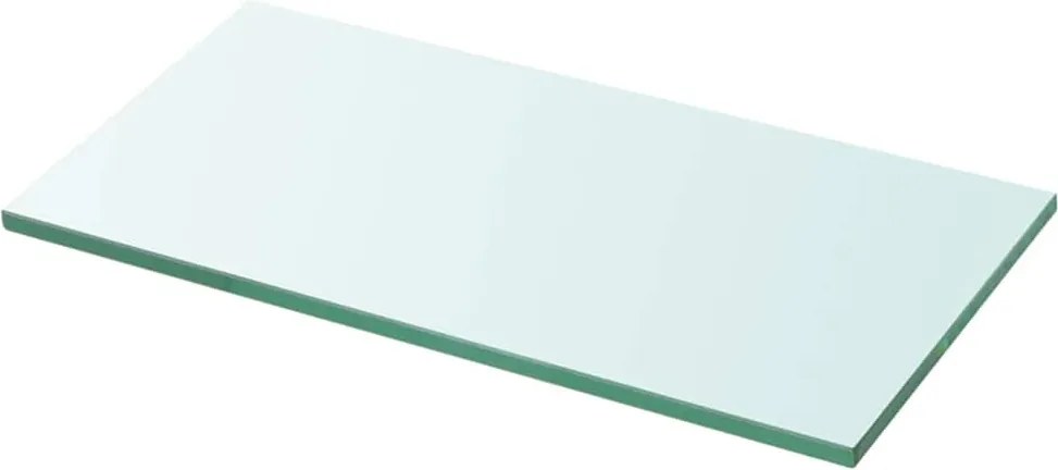 vidaXL Átlátszó üvegpolc panel 30x12 cm