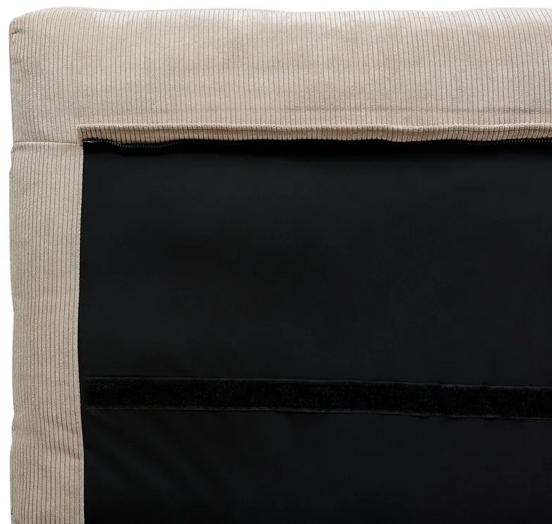 Franciaágy 140 cm Mellody (szürkésbézs) (ágyráccsal). 1081351