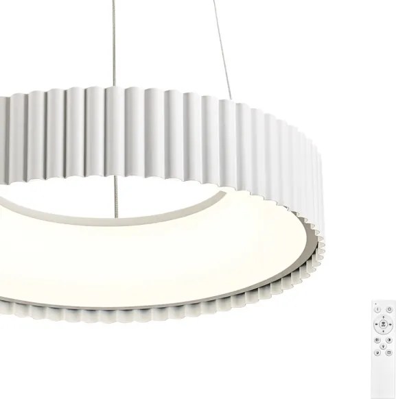 Brilagi - Dimmelhető LED csillár FALCON MODERN LED/30W/230V átm. 40 cm fehér + távirányító