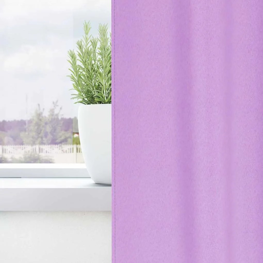 Függönyök függönyökkel 2 pcs Lila 175x140cm Poliészter