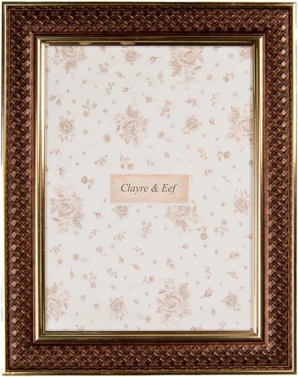 Druppenslag barna képkeret L 15x20 cm-es képhez