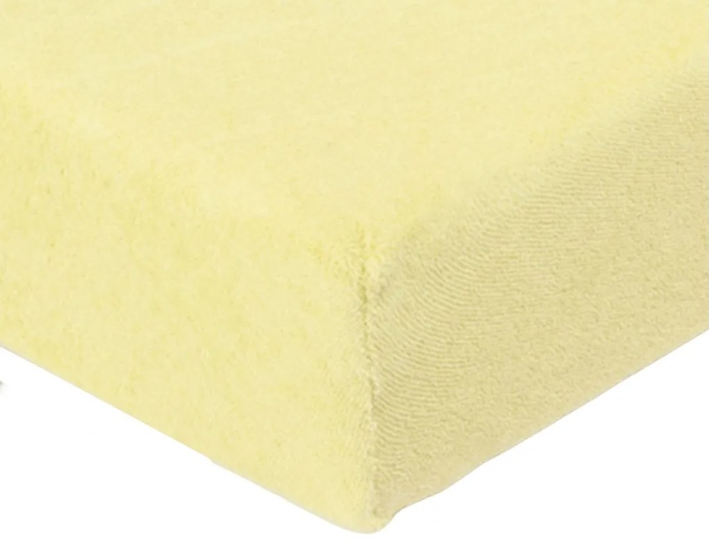 Frottír lepedő vajas sárga TiaHome - 200x200cm
