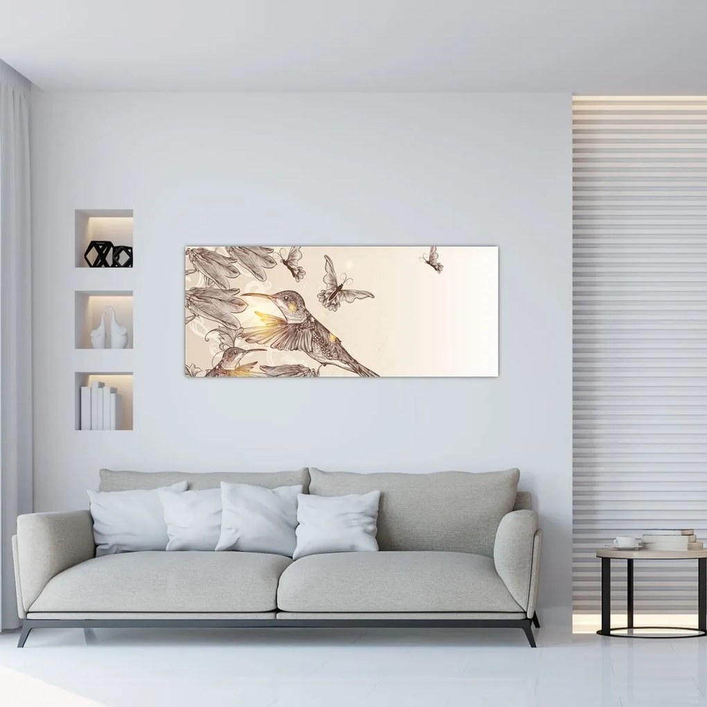 Kép - Kolibri (120x50 cm)