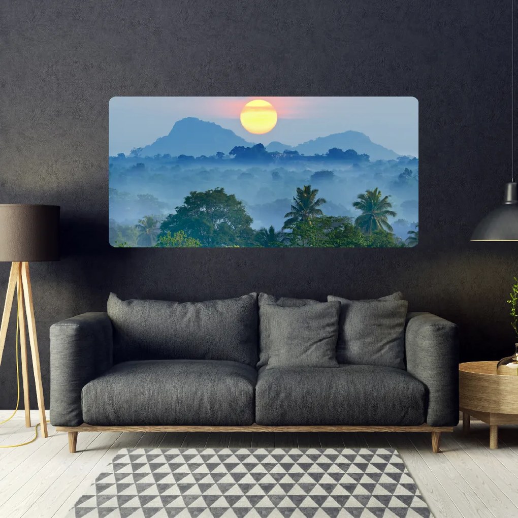 PIPPER. Öntapadós textiltapéta "Napfelkelte a dzsungel felett"