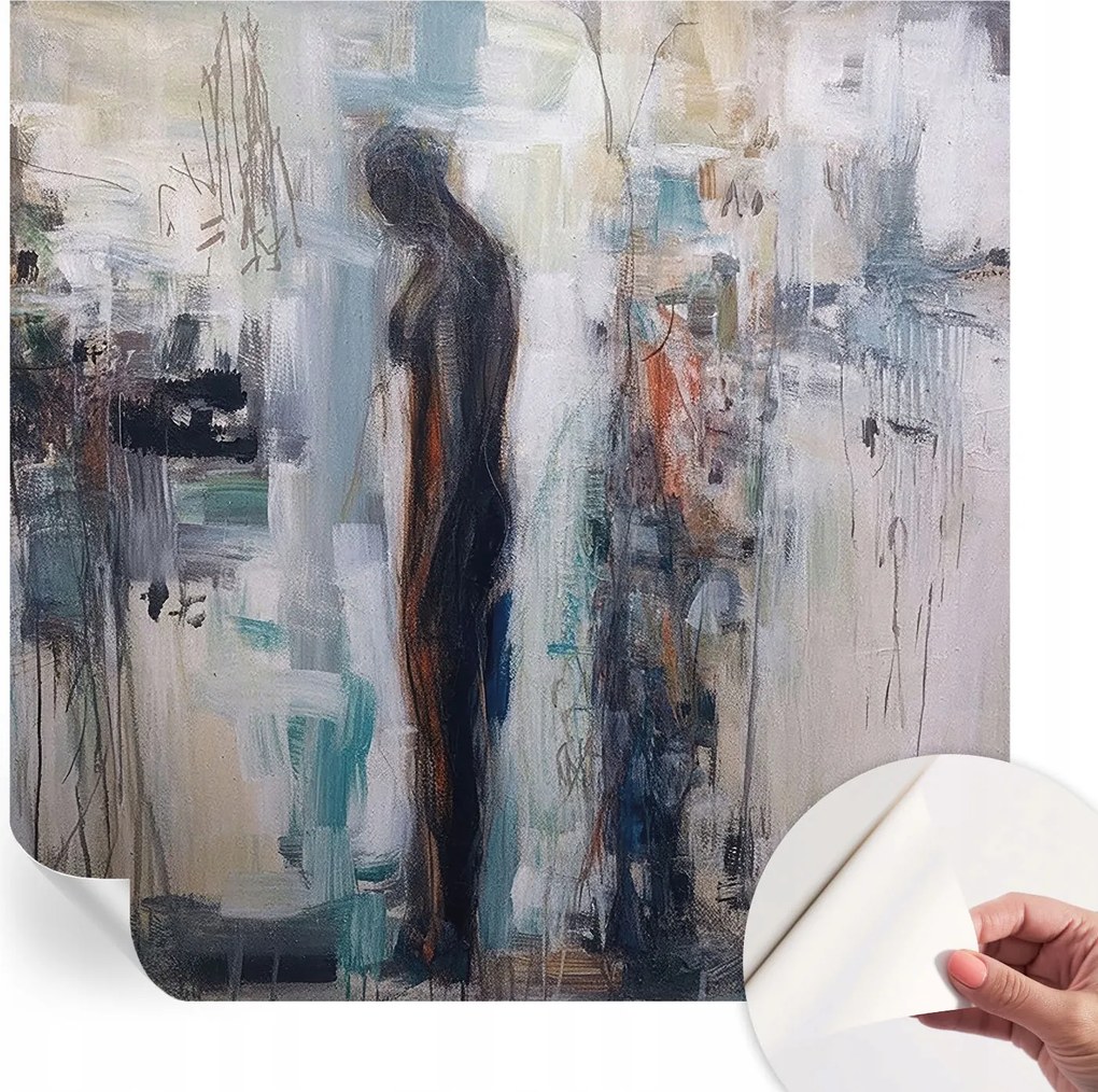 Divatos öntapadós fali tapéta Furnér Rejtélyes figura 250x250 cm