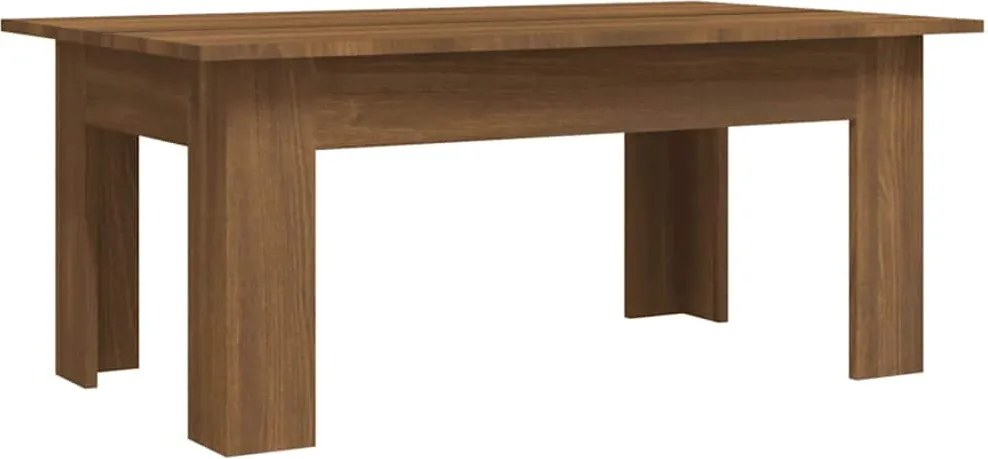 vidaXL barna tölgyszínű szerelt fa dohányzóasztal 100 x 60 x 42 cm
