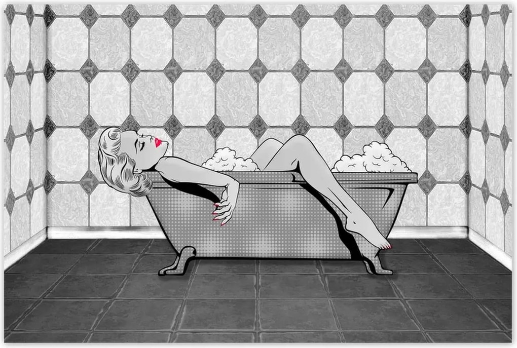 Poszterek 120x80 Marylin Monroe a kádban