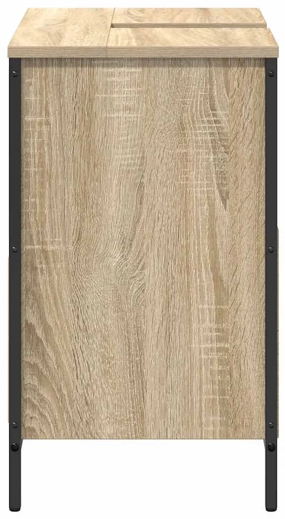 sonoma tölgy fürdőszobai mosdószekrény fiókokkal 60x34,5x60 cm