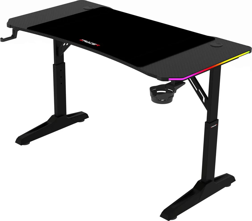NERO állítható gamer asztal 160 × 60 cm
