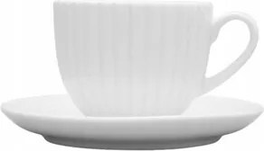 Lubiana Daisy Teáscsésze csészealjjal fehér 200 ml 14,5 cm