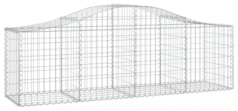 50 db íves horganyzott vas gabion kosár 200x50x60/80 cm