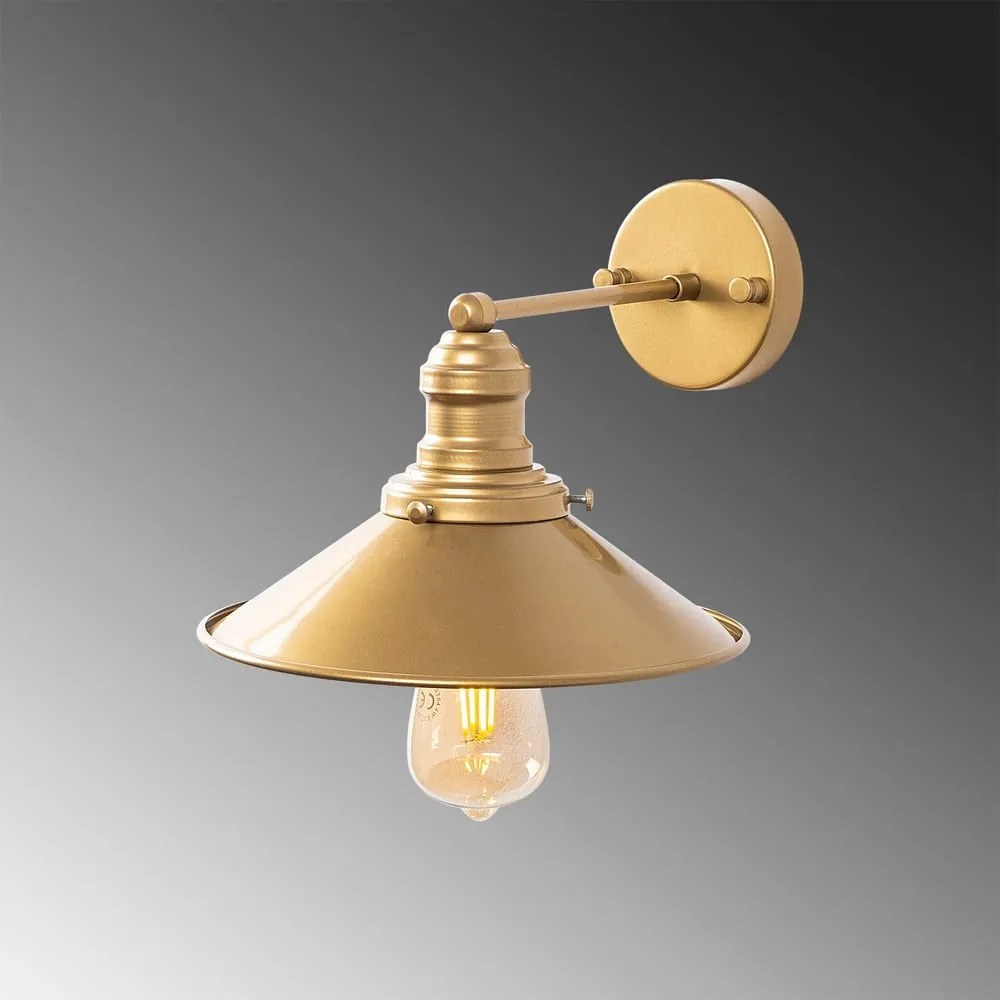 Aranyszínű fali lámpa ø 24 cm Conical – Opviq lights
