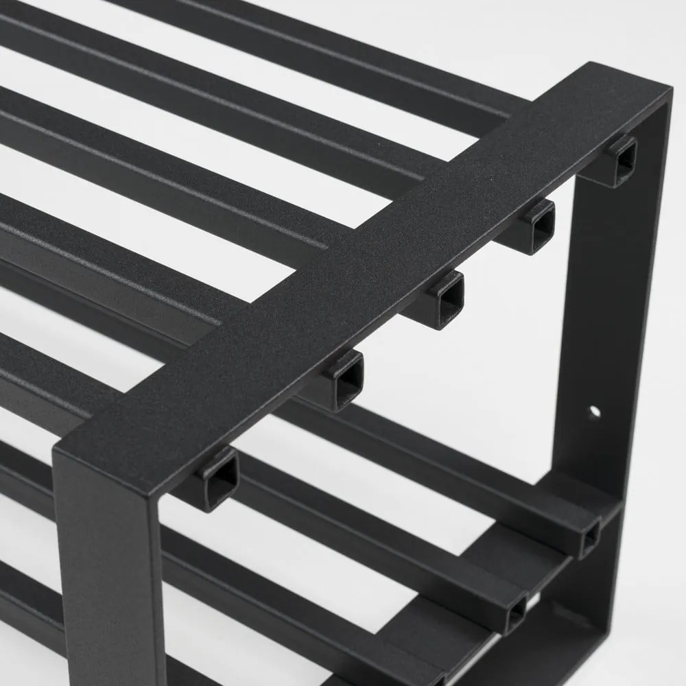 Fekete fém cipőtartó Rumo – Spinder Design