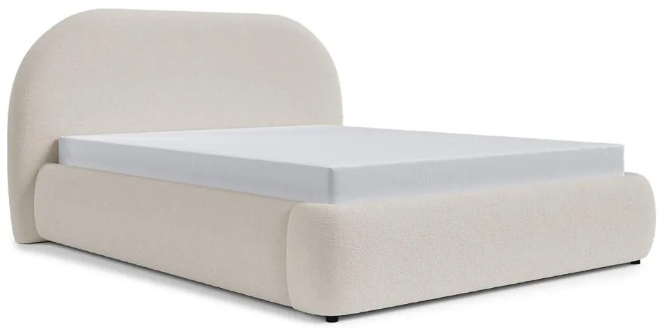Franciaágy 140 cm Olivo P (ágyráccsal) (tárolóhellyel) (bézs + fekete) . Akció -15%. 1100427