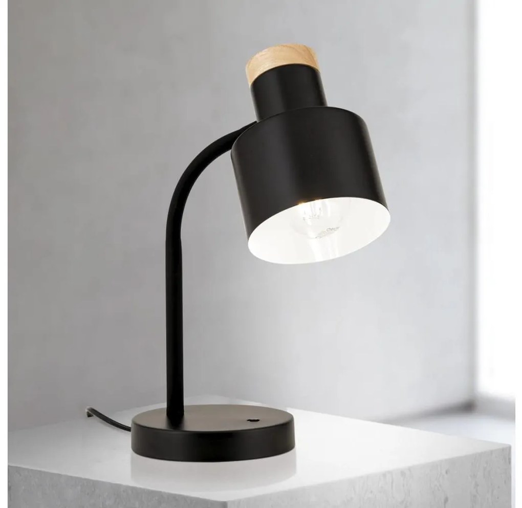 Orion - GILI asztali lámpa 1xE27/40W/230V fekete
