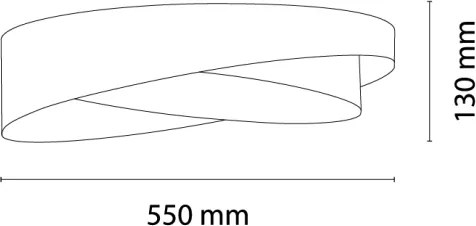 BRILAGI - LED mennyezeti lámpatest VELVET TWIST LED/24W/230V 4000K Ø 55 cm barna/arany