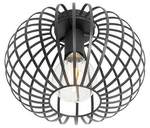 Design mennyezeti lámpa fekete 30 cm - Johanna