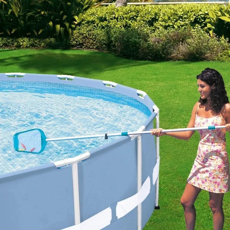 Basic fölöző háló, 152 cm alumínium nyéllel, sötétkék
