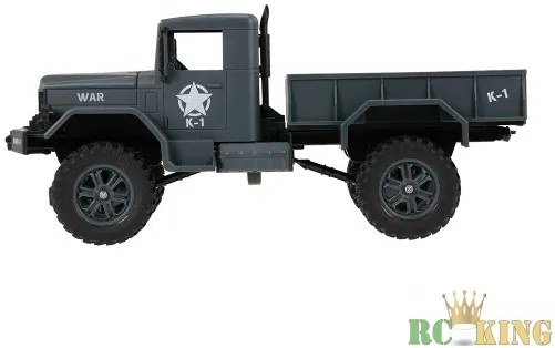 Nagy WLToys Full Finomvezérlésű 1:12 Dodge Military Truck Pakolható M35 2.4GHz 4WD Katonai Teherautó Modell 1.2Kg Teherbírás 15km/h