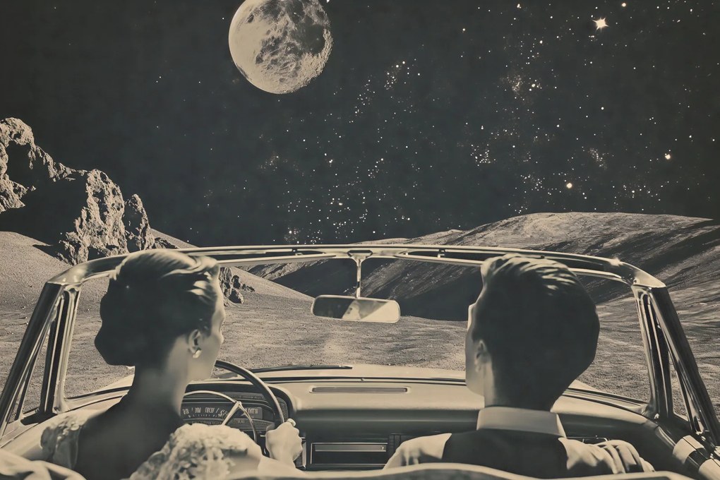 Poszter 45x30cm Vigyél engem a Holdra