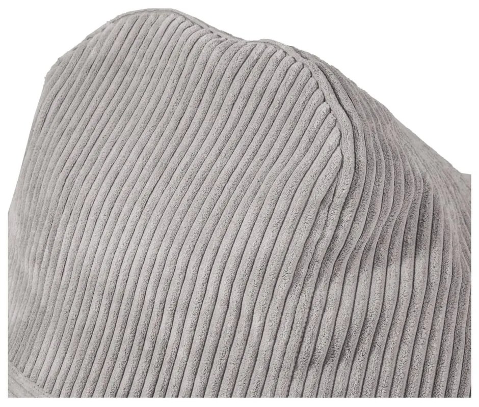 Krémszínű kordbársony babzsákfotel Snug 100 – SLOWDOWN