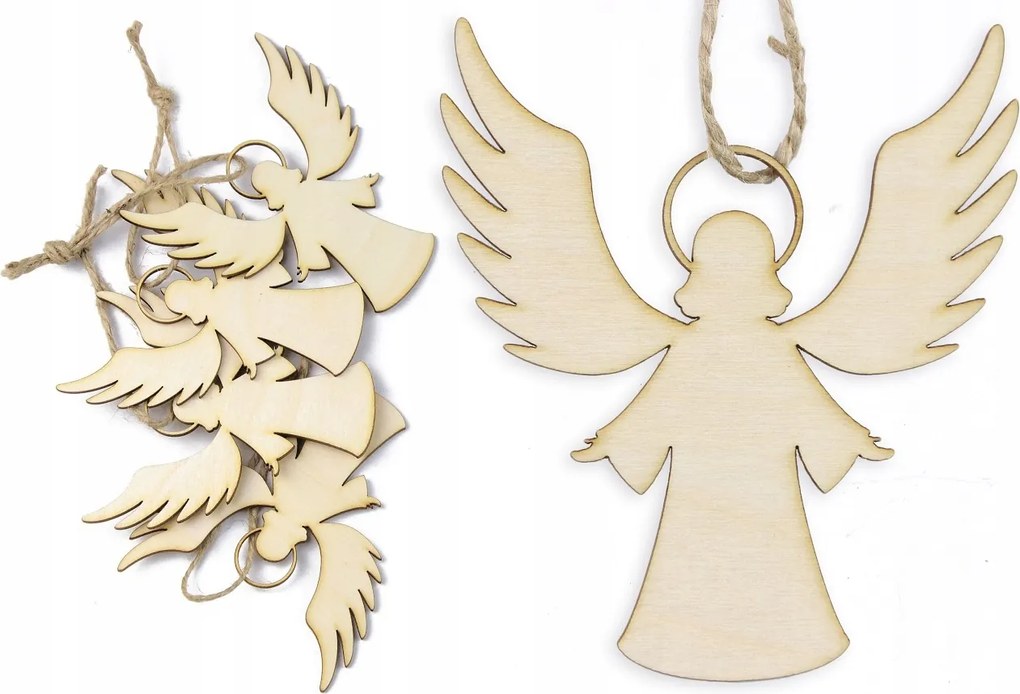 Medálok Bombák Angyalkák Natúr 5 db 9cm