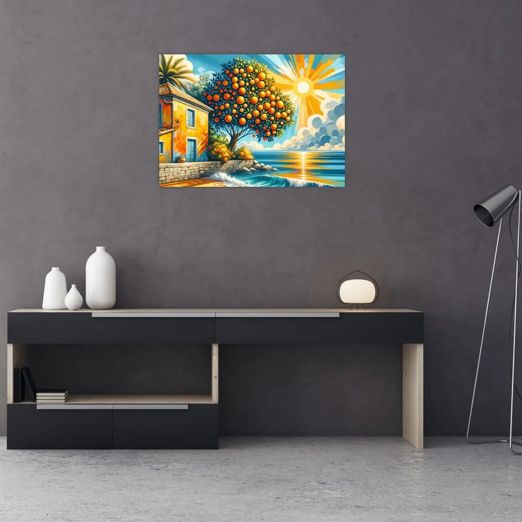 Kép - Ház narancsokkal I. (70x50 cm)