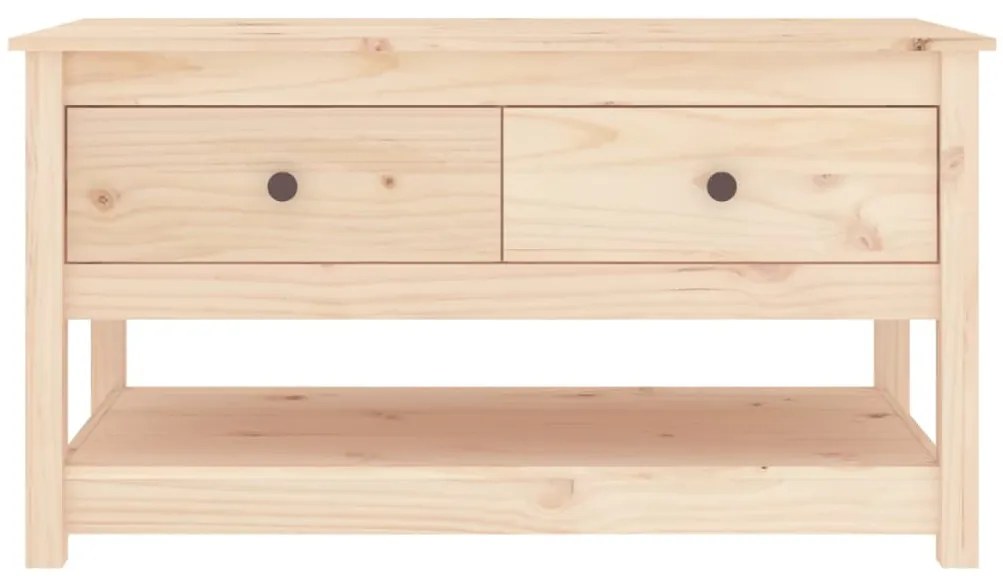 Tömör fenyőfa dohányzóasztal 102 x 49 x 55 cm