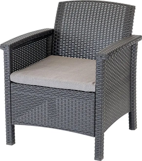 Venus műanyag kerti szék grafit