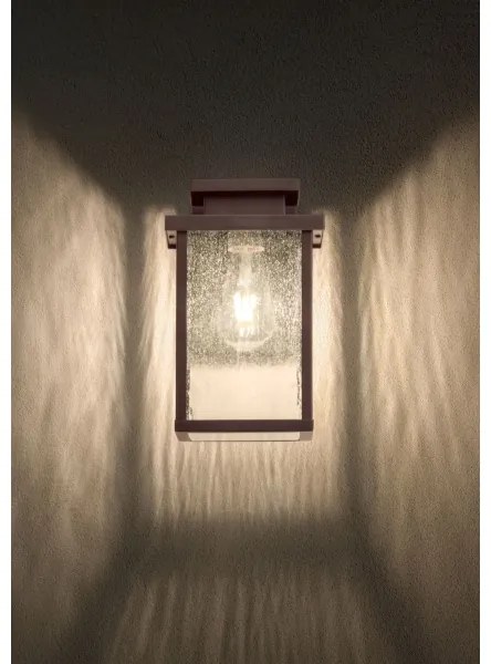 Redo 90463 - Kültéri fali lámpa YARD 1xE27/42W/230V IP44 barna