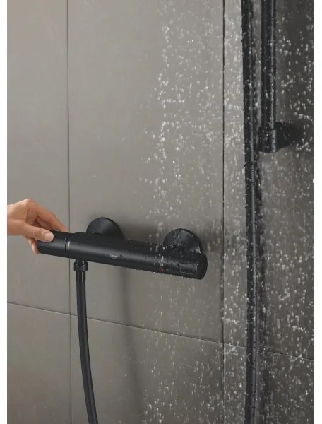 GROHE 345942430 - Termosztátos zuhanycsaptelep PRECISION START DN 15 fekete