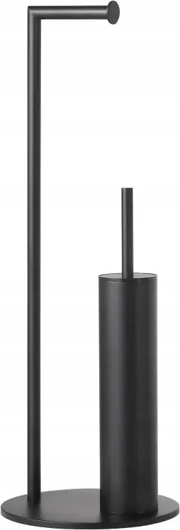 Stella állvány papírhoz és Wc keféhez kerek matt fekete