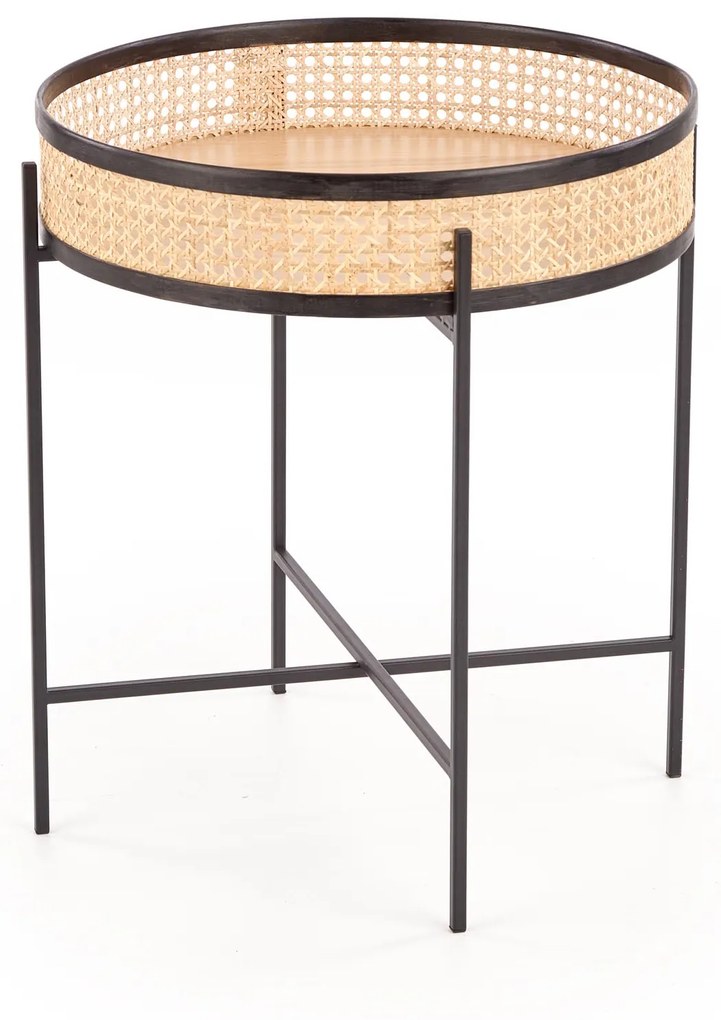Rattan dohányzóasztal LANIPA 50x55 cm