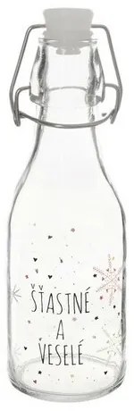 Orion palack klipszes záródású Flake piros, 0,16 l, 160 ml