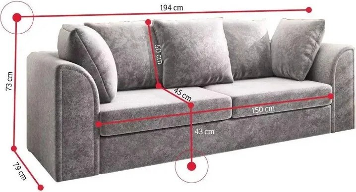 CLOE 3+2 Személyes Design Kanapé