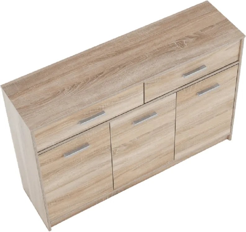 Komód 3D2S, sonoma tölgyfa, TEYO