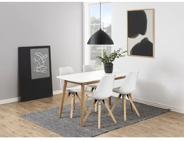 BERG étkezőasztal fehér színben