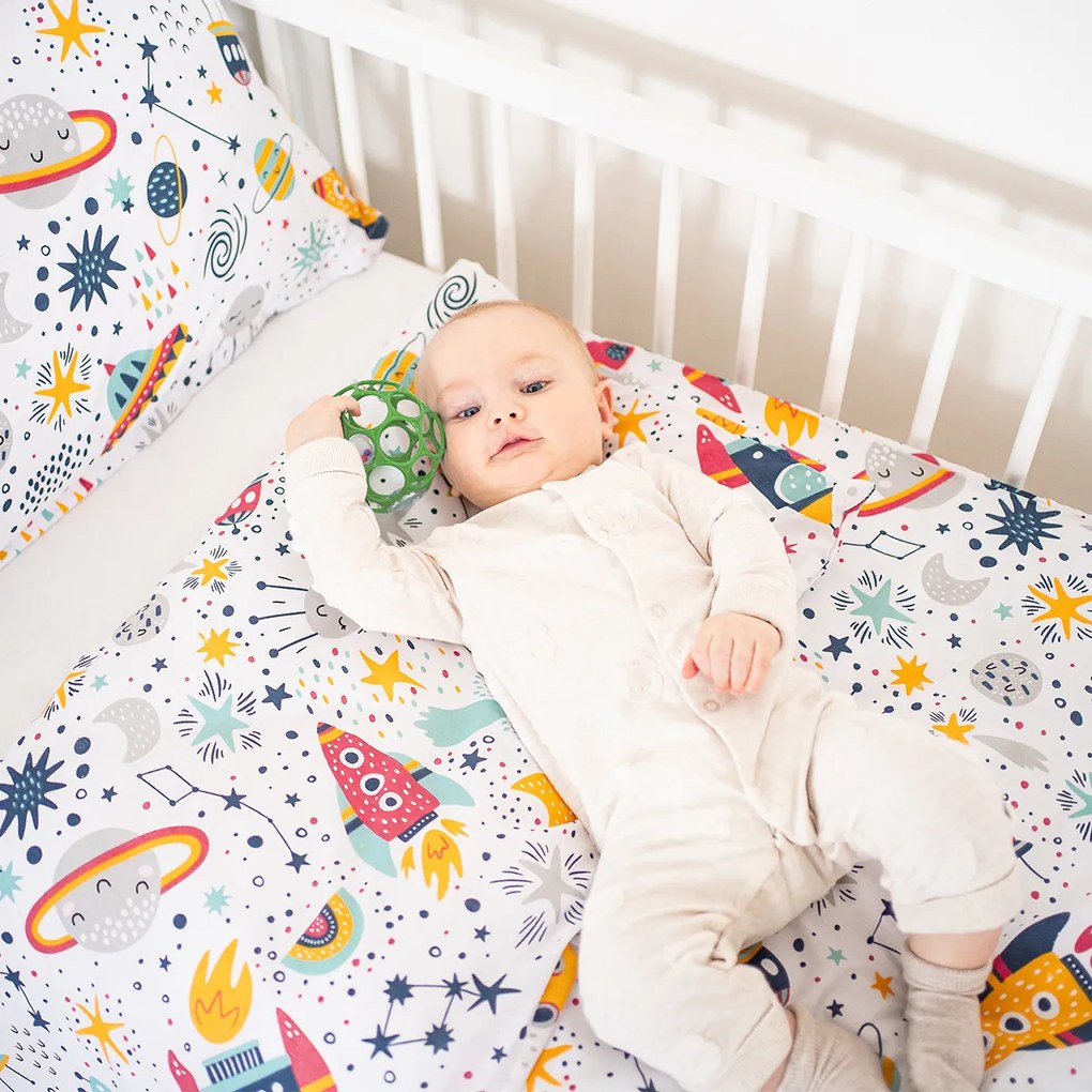 4Home Cosmic Adventure gyerek pamut ágyneműhuzat, 100 x 135 cm, 40 x 60 cm, 100 x 135 cm, 40 x 60 cm