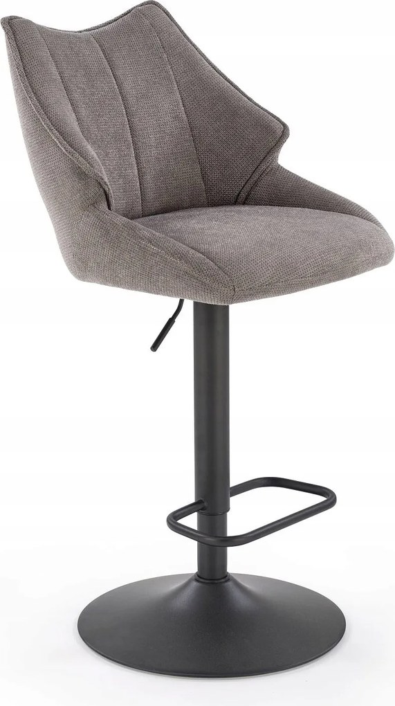Hoker, bárszék fekete lábbal H-122 Halmar Hamuszürke