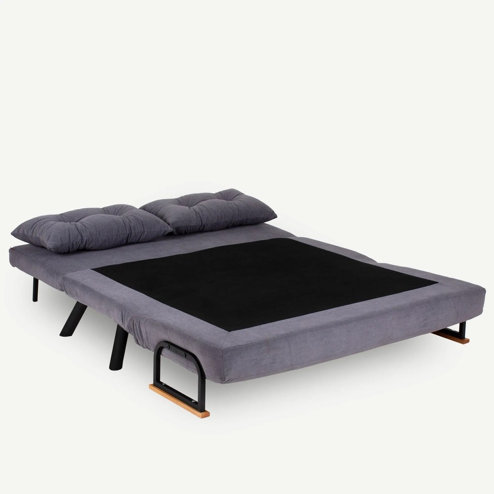 2 személyes kanapéágy Homoko 2-Seater - Szürke