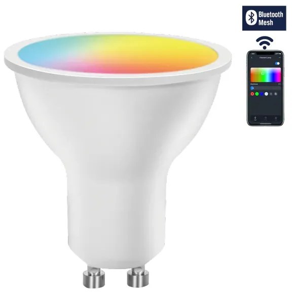 Bluetooth_MESH_okos_izzó_GU10_4.9W_RGB+CCT