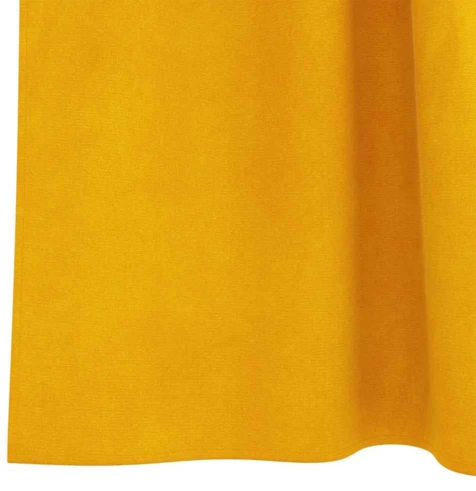 Függönyök függönyökkel 2 pcs mustársárga 140 x 225 cm Bársony