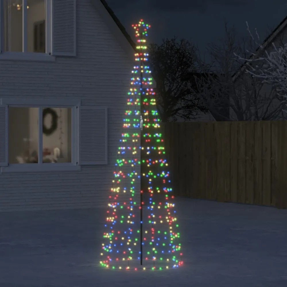 színes LED karácsonyfa tüskékkel 570 LED 300 cm