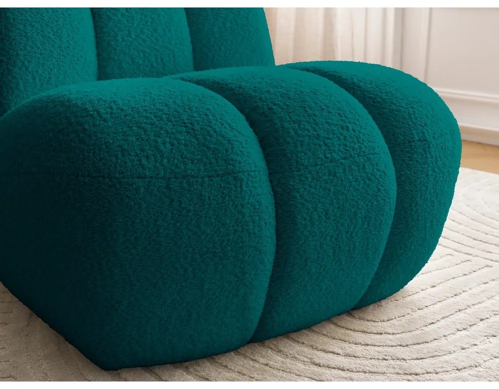 Türkiz buklé fotel Janissaire – Bobochic Paris